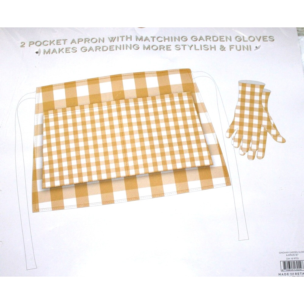 Target Bullseye's Playground Garden Gift Set 1 Pair Gloves & Apron Mother's Day